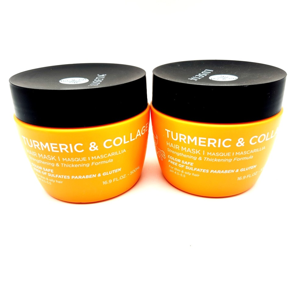 Pack of 2 – Luseta Hair Mask 16.9oz Each – Turmeric & Collagen Treatment